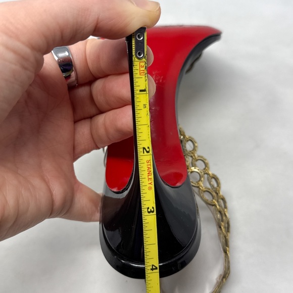 Christian Louboutin Malaika 100 Patent Leather Pointed Toe Slingback Heels Black - Picture 13 of 16